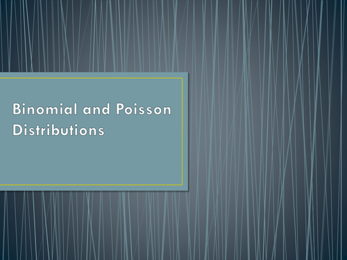 S2 Binomial and Poisson distributions Qwizdom
