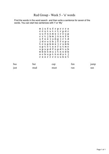 Introductory Level Autumn 1 spelling tests