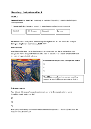 Workbook for lesson 1