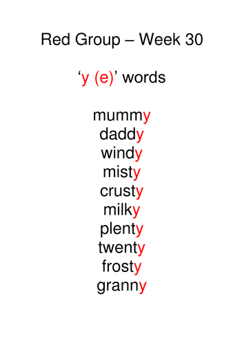 Introductory Level Summer 1 spelling tests