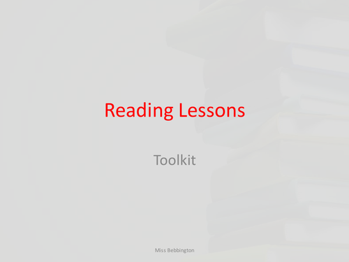 Ideas for Reading Lessons