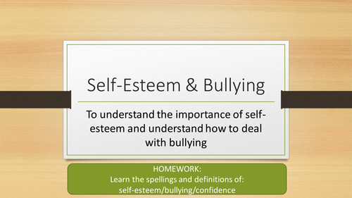 Self-esteem and bullying