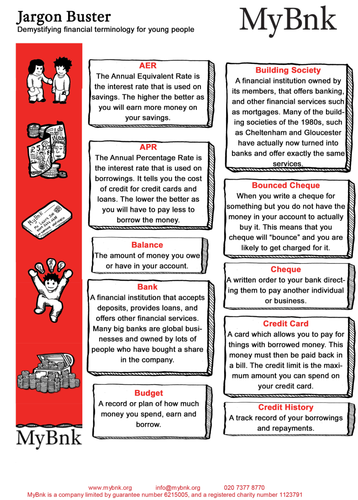 MyBnk - Financial Jargon Buster