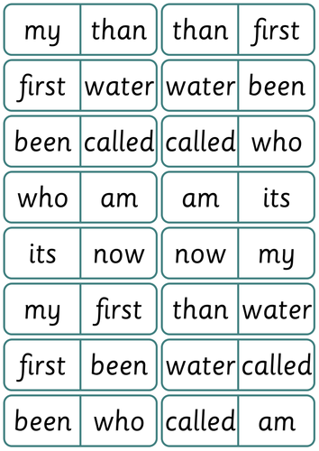 Fry First 100 Dominoes