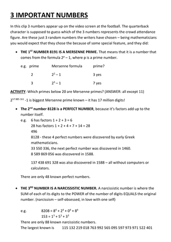 Maths & the Simpsons - Part 7 =3 Important numbers