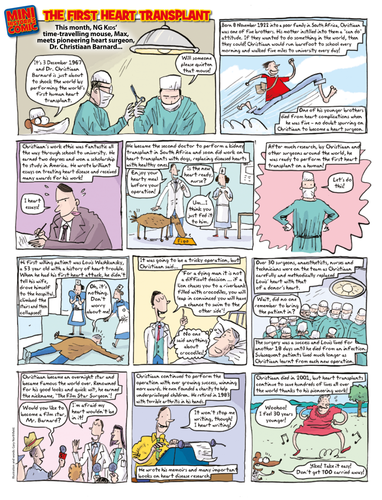 The First Heart Transplant Comic