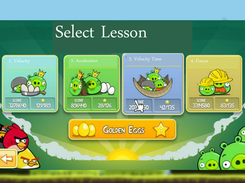 Angry Birds Physics - Speed, Acceleration, Graphs
