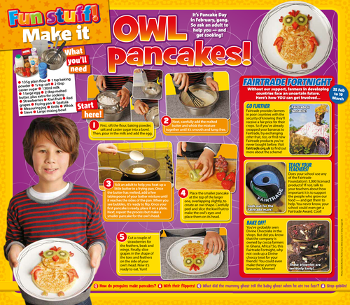 Making Owl Pancakes!