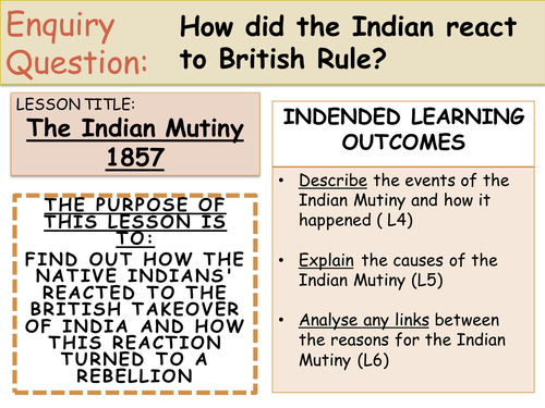 The British Empire - The Indian Mutiny