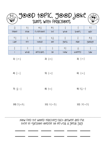 Fraction sums collect a joke