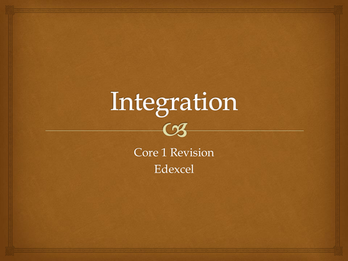 Core 1 Integration Revision Quiz