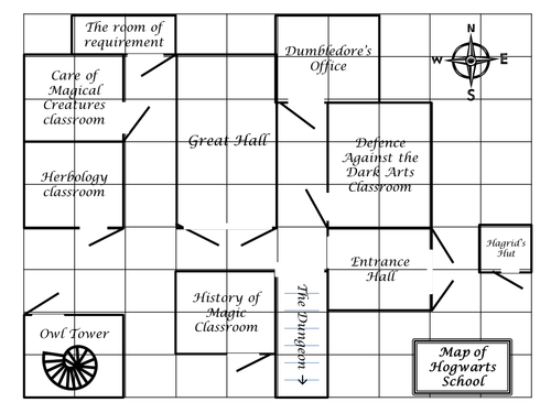 hogwarts school map