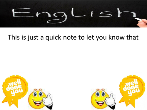 English Praise Postcard