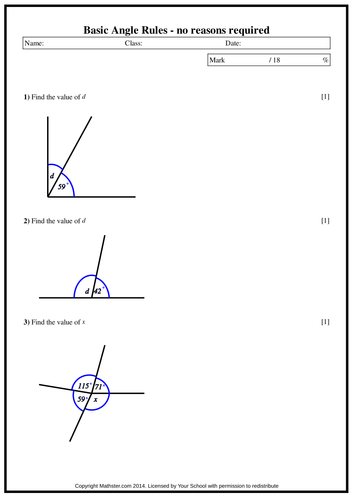 Basic Angle Rules