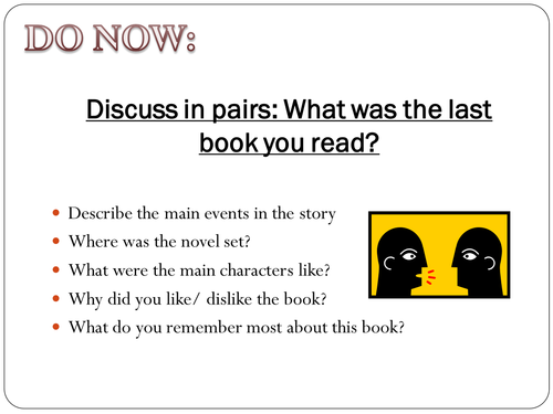 Year 8 Narrative Writing - Lesson One