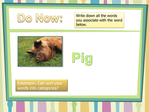 Yr 8 Reading Mini Unit  (Animal Rights): Lesson 1