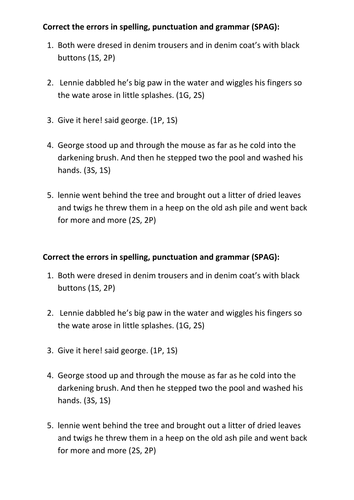 Year 10 Of Mice and Men SoW - Lesson 1
