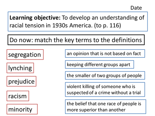 Year 10 Of Mice and Men SoW - Lesson 11