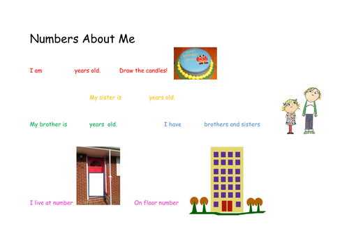 Numbers About Me | Teaching Resources