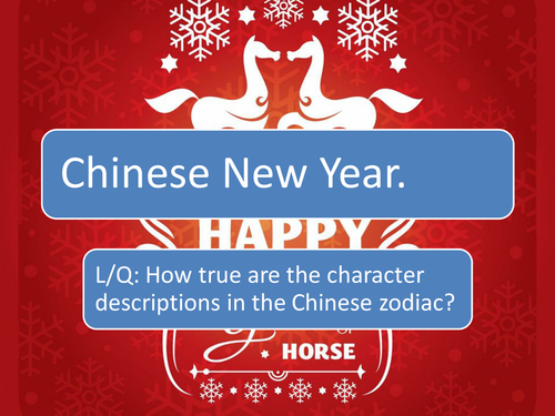 CHINESE NEW YEAR: PREDICT