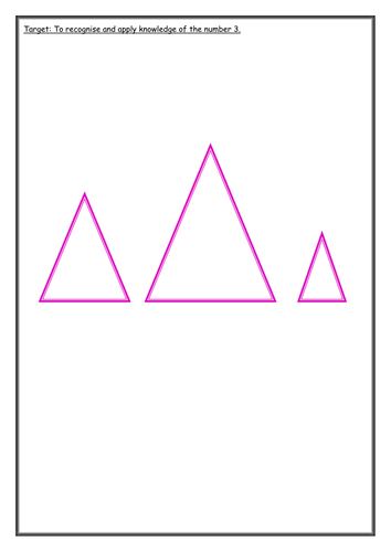 Recognise and apply knowledge of 3