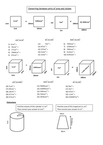 formula math 6 grade chart of by area metric Converting between and units volume formula math 6 grade chart of by area metric Converting between and units volume