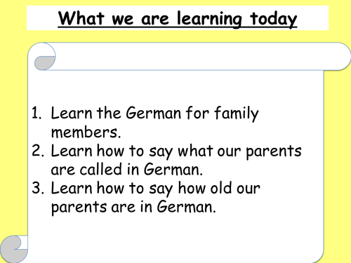 Meine Familie | Teaching Resources