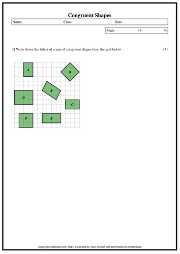 Congruent Shapes