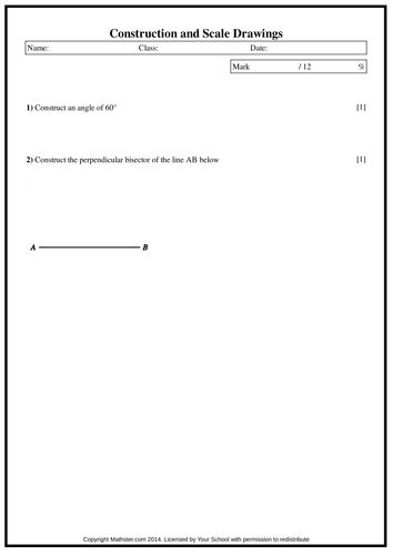 Construction and Scale Drawings