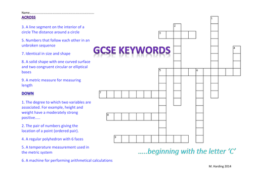 CROSSWORDS [REVISION] | Teaching Resources