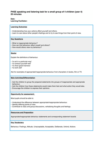Understanding how your actions affect yourself and others