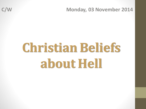 End of Life - Christian Beliefs about Hell