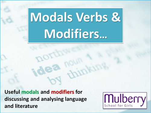 Verbs for Analysis