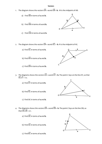 Vectors in geometry