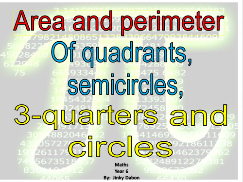 Year 6 - Area & Perimeter of Circles (Powerpoint