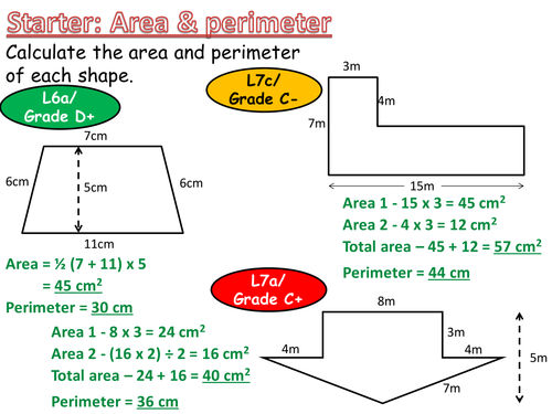 worksheets math 4 grade meters and area (L7 arfanm units Converting C) volume of Grade by