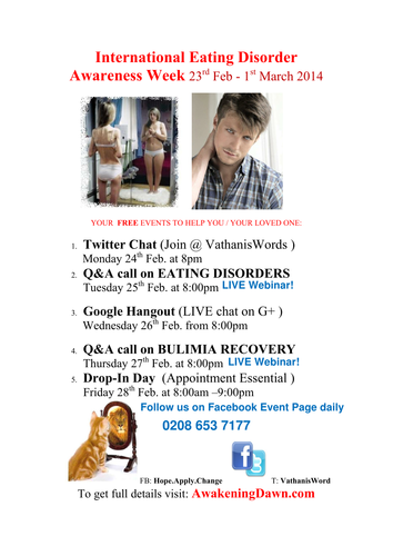 International Eating Disorder Awareness Week 2014