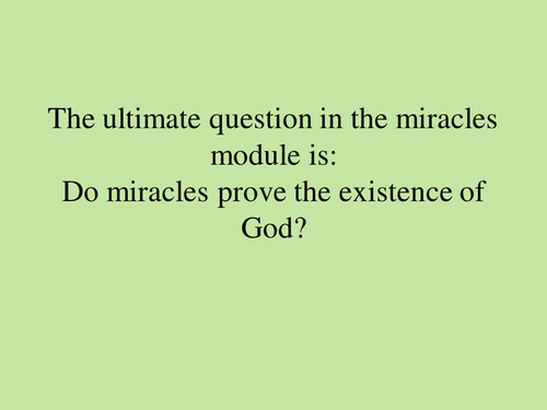 Hume on Miracles