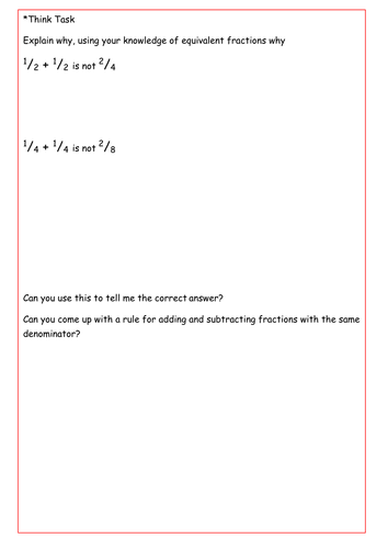 Introduction to fractions
