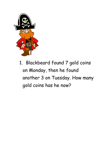 Pirate Word Problems