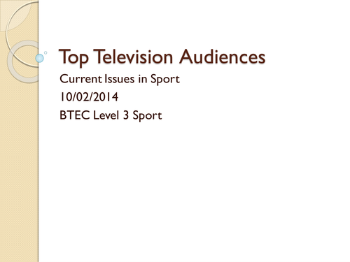 Top Television Audiences