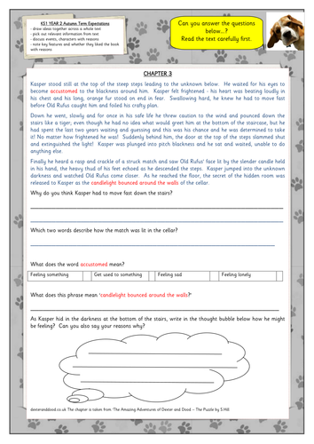 Year 2 story and comprehension worksheet