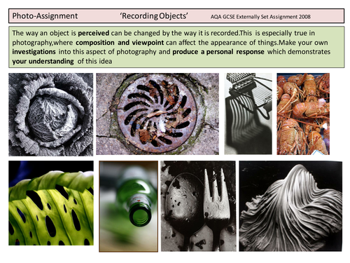 Photo-Assignment....'RECORDING OBJECTS