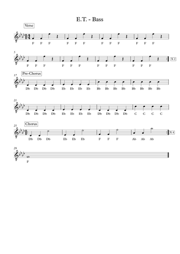 'E.T.' by Katy Perry - Ensemble Arrangement