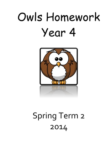 Year 4 and 5 Homework Books for Term 4