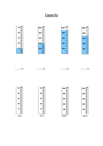 capacity lesson ks2 teaching resources