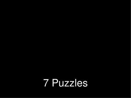 7 More Puzzles | Teaching Resources