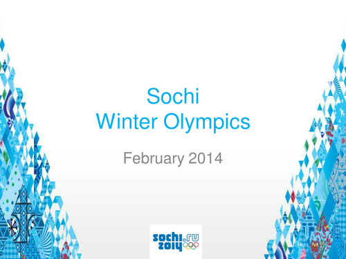 Sochi Winter Olympics Materials
