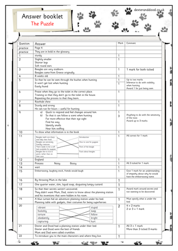 Year 2 reading comprehension level 3 test