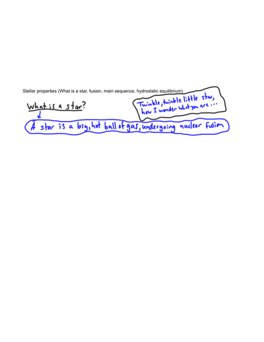 Stellar Properties (1/2)